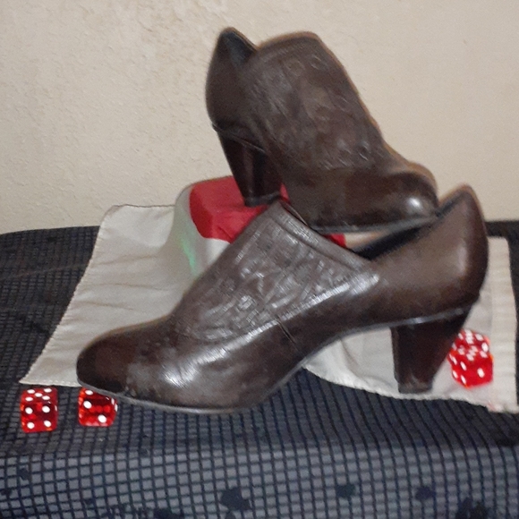 Leather, dark brown ,size 6 made in italy - Picture 7 of 7